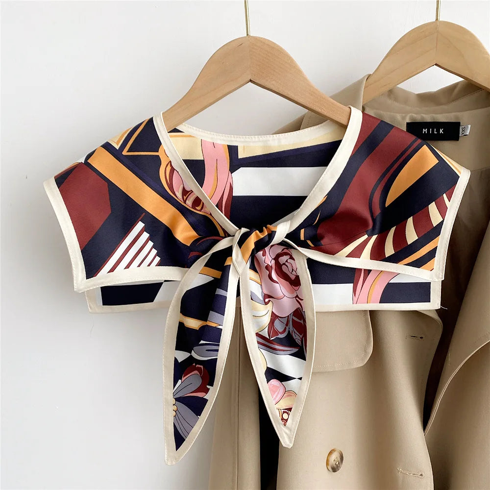 Capes New Style Shoulder Scarf Shawl Women False Collar Air Conditioning Room Shawl Decoration With Knotted Scarf Cloak