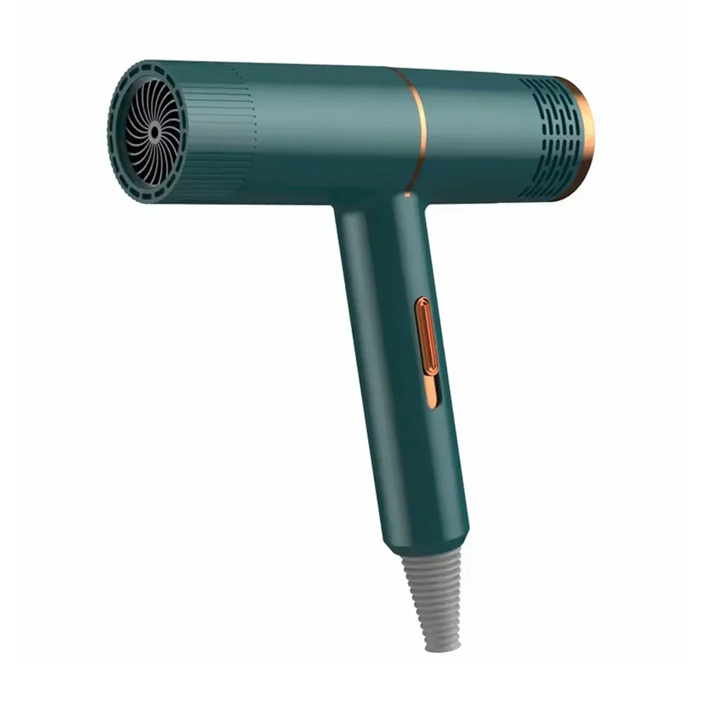 [GD] 1 pc Large cylindrical turbine dryer, with gold details and variable speeds, variety of colors / 60274 /