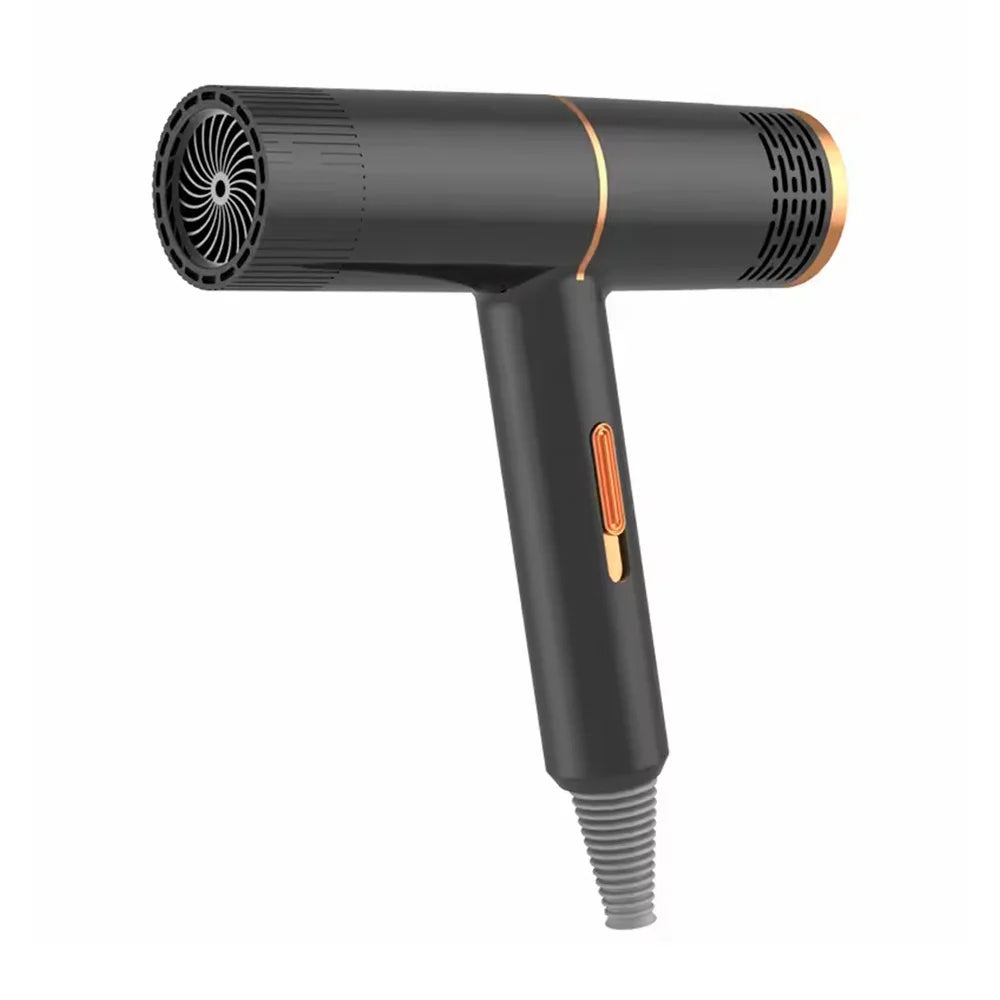 [GD] 1 pc Large cylindrical turbine dryer, with gold details and variable speeds, variety of colors / 60274 /