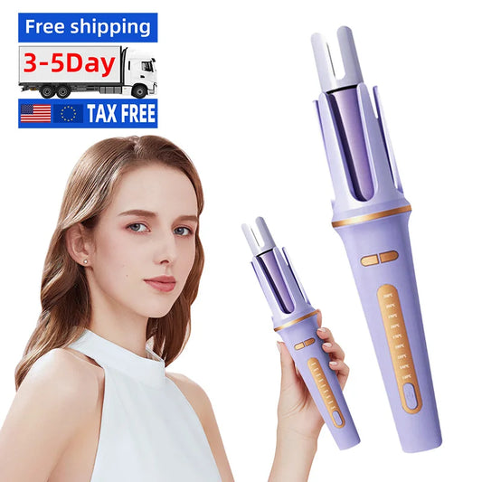 Eu Us in Stock Portable Automatic Hair Curler Professional Electric Automatic Curling Iron