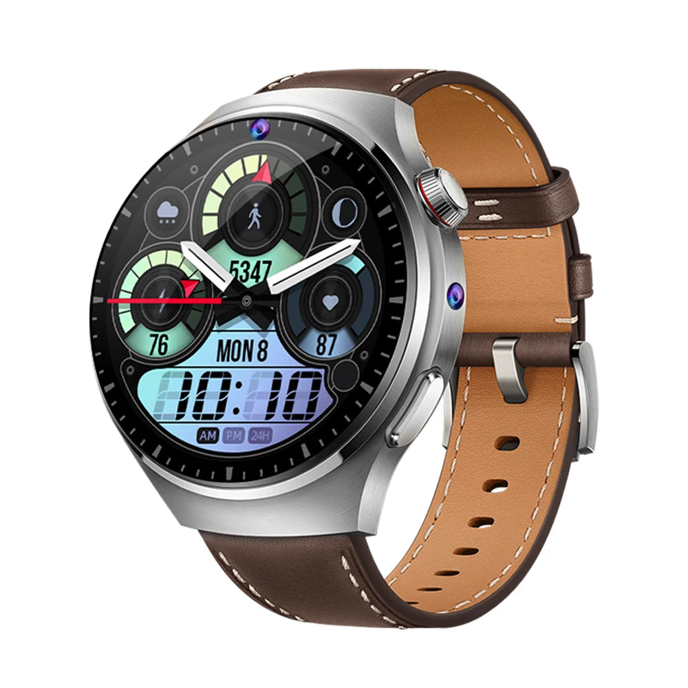 2025 4g with Sim Card Smart Watch B14 Dual Camera AMOLED 1.62inch Heart Rate Video Call Sports Health  700mah Smartwatch for Men