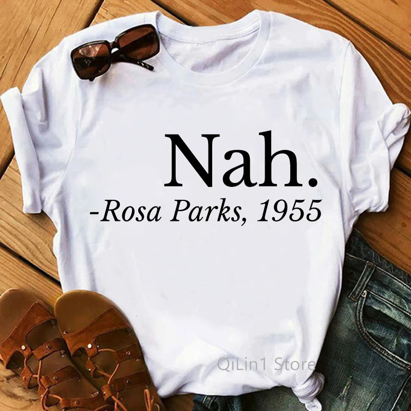 Gliters Melanin Queen Print Tee Shirt Femme Black Girl Is Beautiful Lovely Graphic T Shirts Summer Short Sleeve White T-Shirt