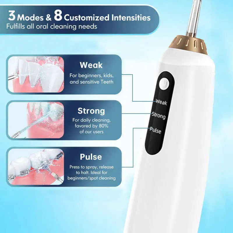 Eu US in Stock Portable Mouth Water Flosser High Quality Teeth Cleaning Teeth Water Flosser Cordless Teeth Cleaner