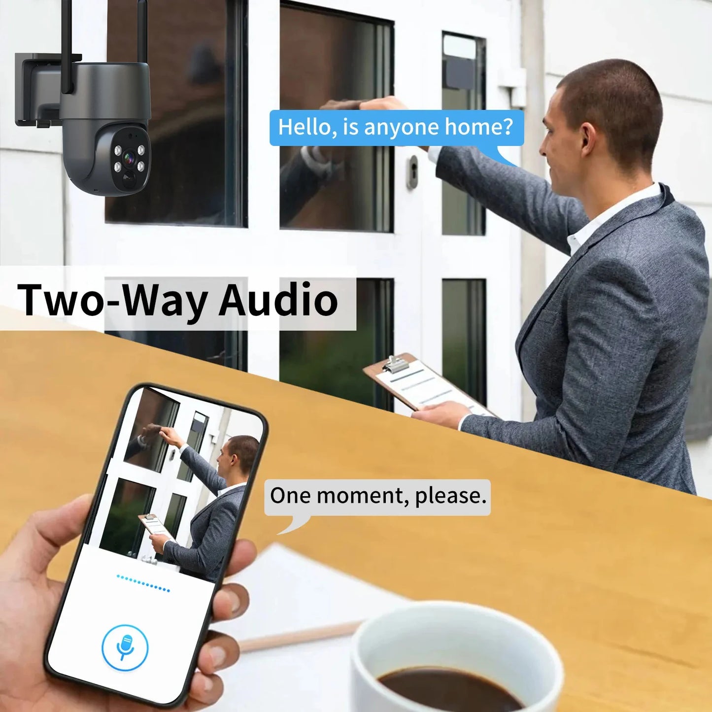 4MP HD 4G Solar CCTV IP Camera Built-in 7500mAh Battery Support Max 256GB Storage Outdoor Waterproof Cam