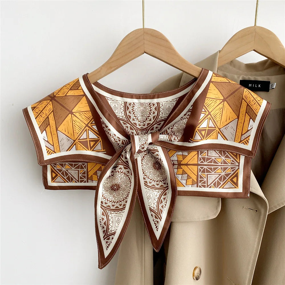 Capes New Style Shoulder Scarf Shawl Women False Collar Air Conditioning Room Shawl Decoration With Knotted Scarf Cloak