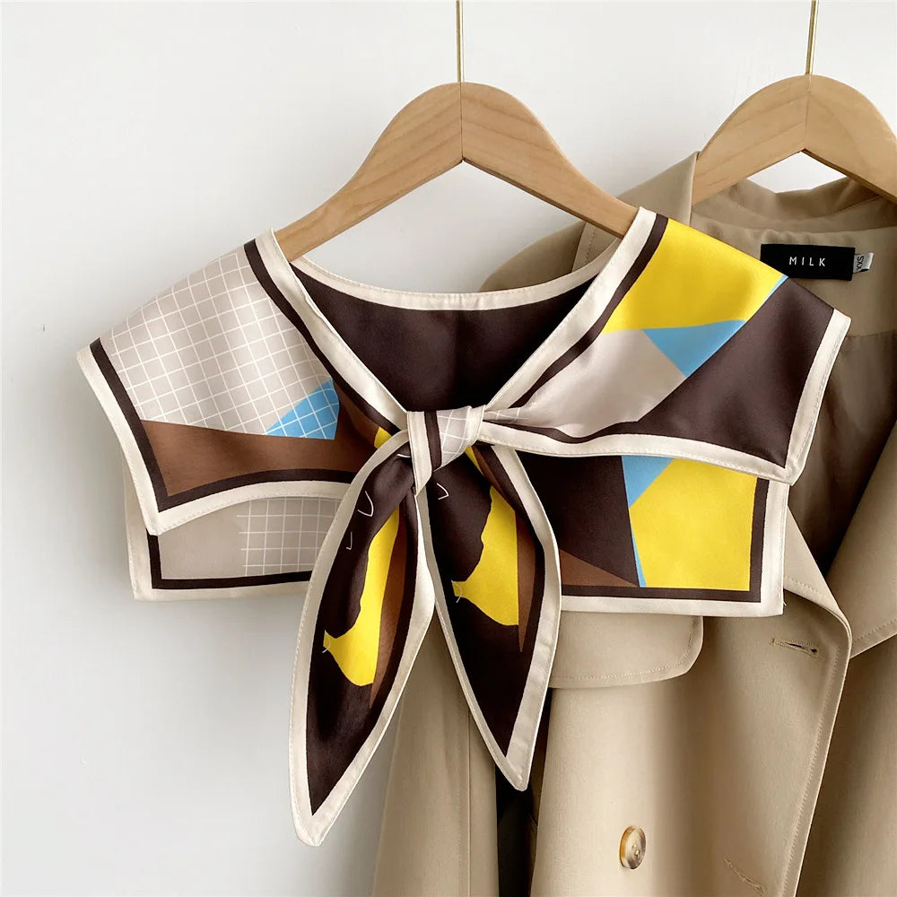 Capes New Style Shoulder Scarf Shawl Women False Collar Air Conditioning Room Shawl Decoration With Knotted Scarf Cloak