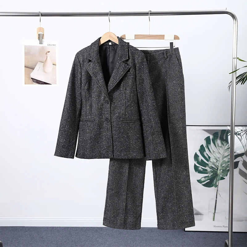 Fashion Women's Tassel Solid Blazer Jacket Lapel Full Sleeve Casual Coat 2026 Spring Autumn Lady Elegant Street Lady Outwear New