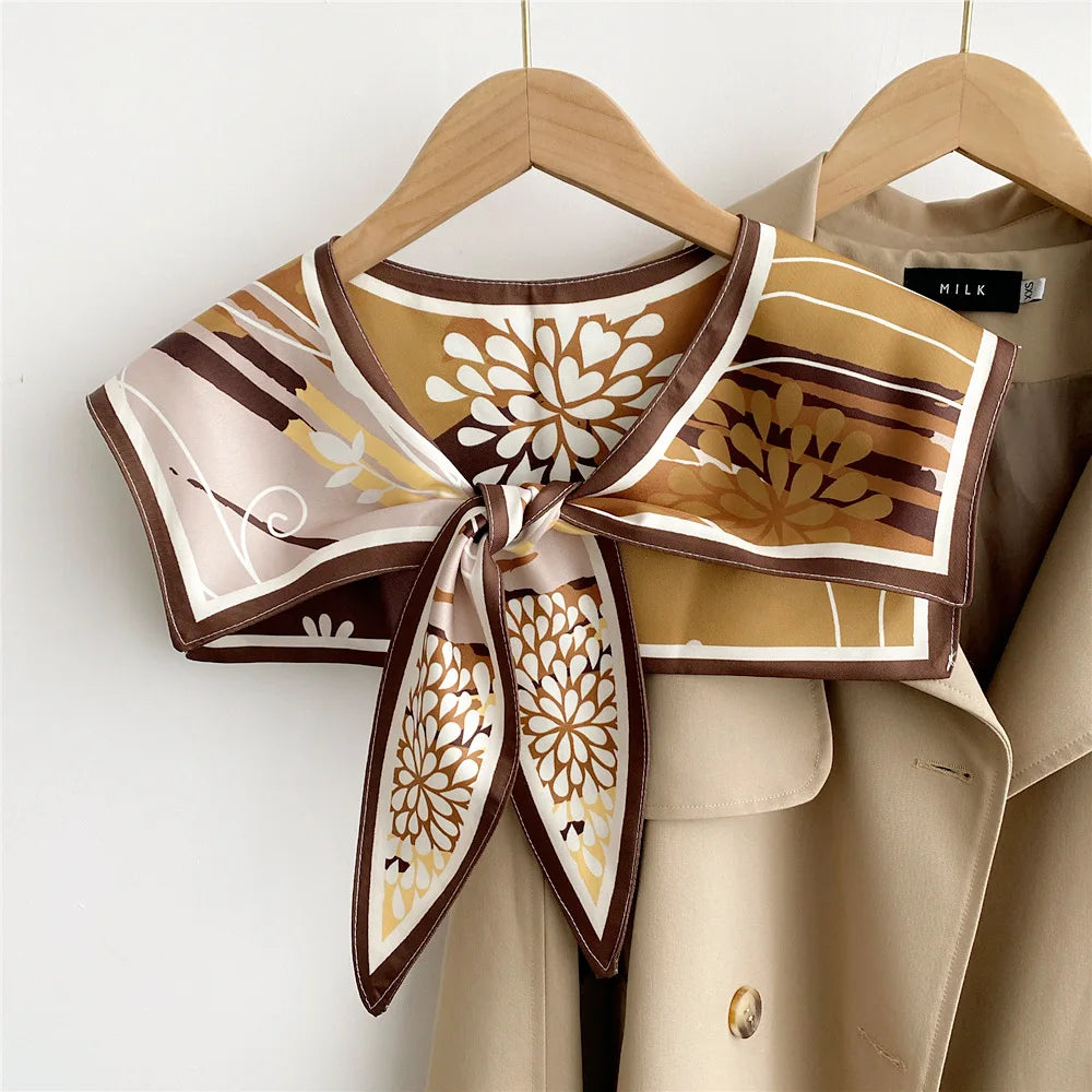 Capes New Style Shoulder Scarf Shawl Women False Collar Air Conditioning Room Shawl Decoration With Knotted Scarf Cloak