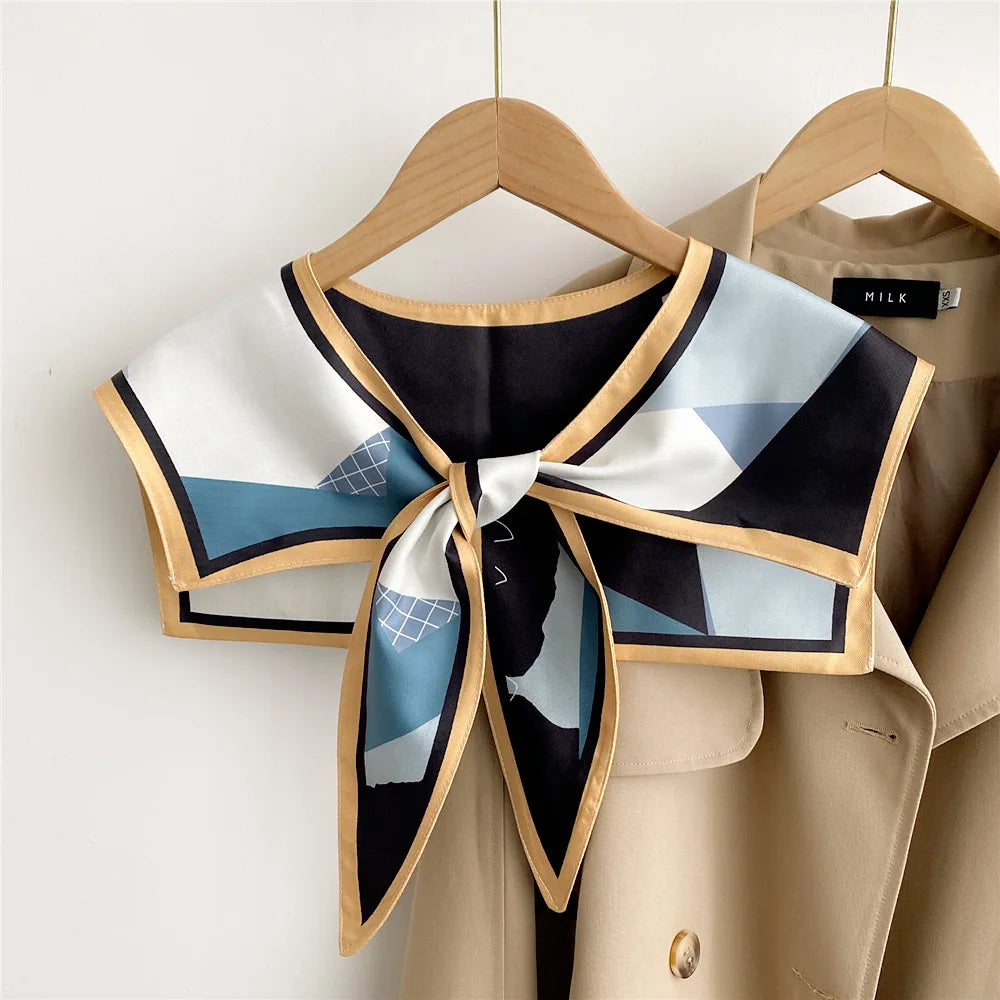 Capes New Style Shoulder Scarf Shawl Women False Collar Air Conditioning Room Shawl Decoration With Knotted Scarf Cloak