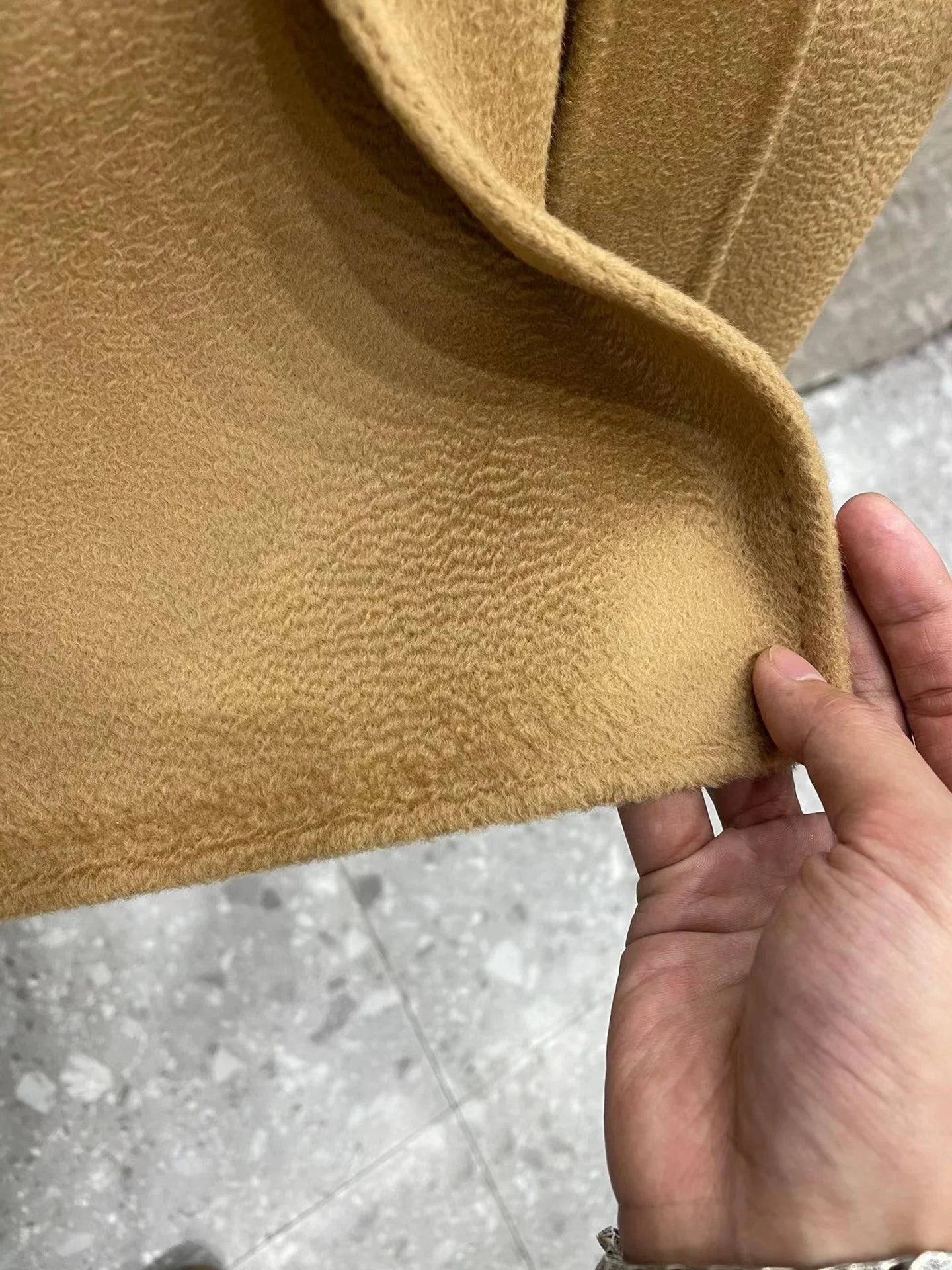 M classic Gas cashmere coat short cashmere cashmere natural water ripple double-sided woolen coat women