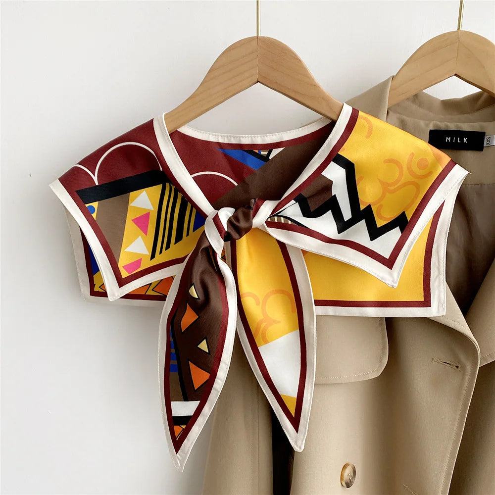 Capes New Style Shoulder Scarf Shawl Women False Collar Air Conditioning Room Shawl Decoration With Knotted Scarf Cloak