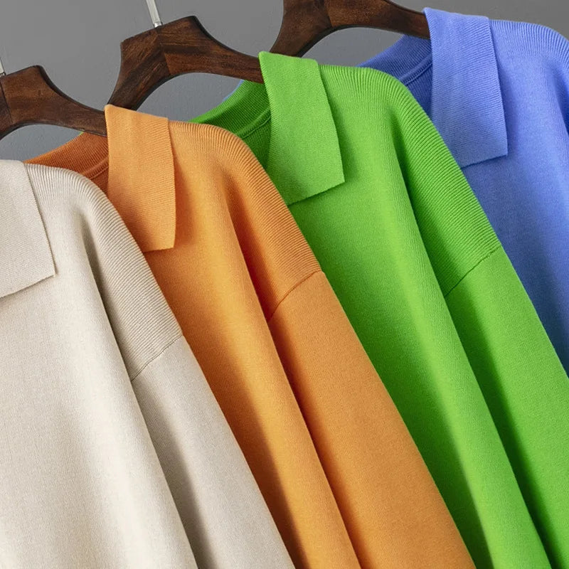 Winter Warm Thick Knit Loose Dress Women Sweater Split Dress Fashion Autumn Korean Ladys Polo Neck Casual Oversized Soft Dresses