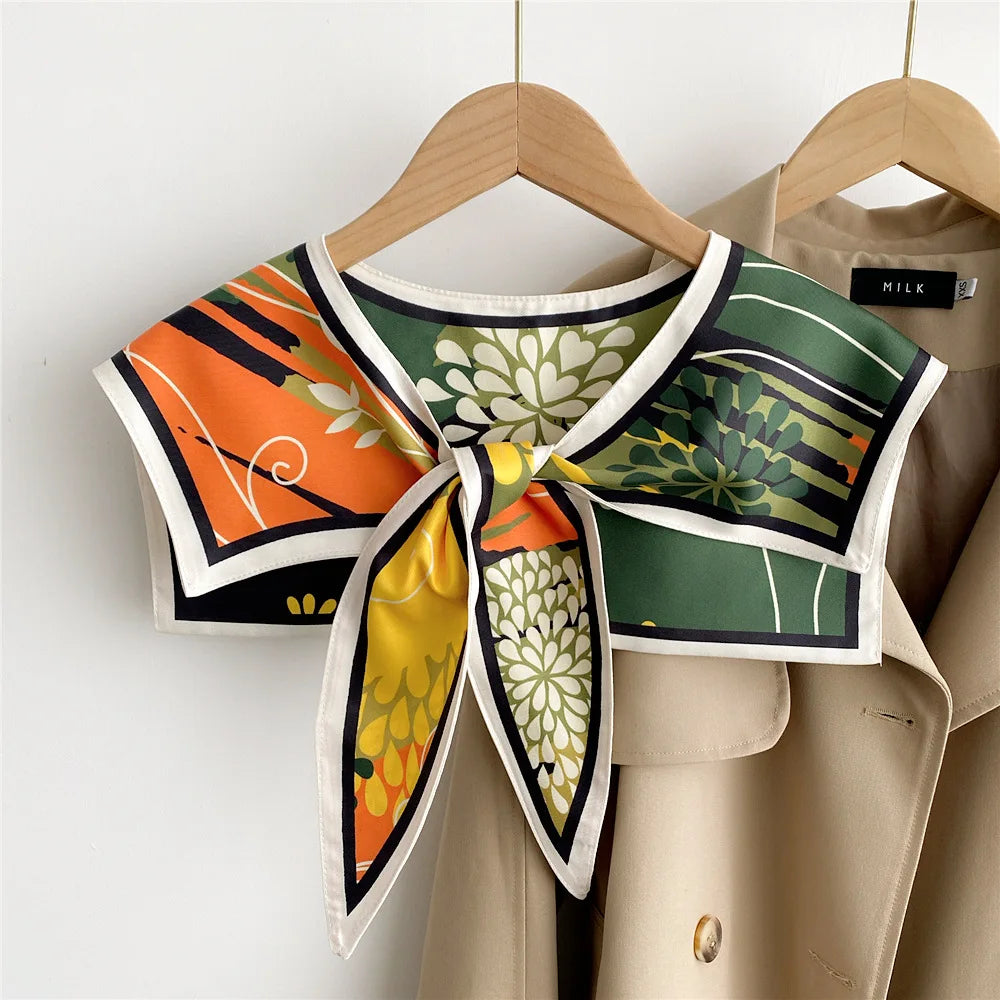 Capes New Style Shoulder Scarf Shawl Women False Collar Air Conditioning Room Shawl Decoration With Knotted Scarf Cloak