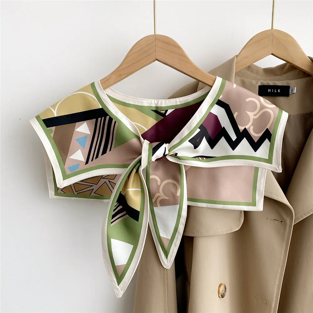 Capes New Style Shoulder Scarf Shawl Women False Collar Air Conditioning Room Shawl Decoration With Knotted Scarf Cloak