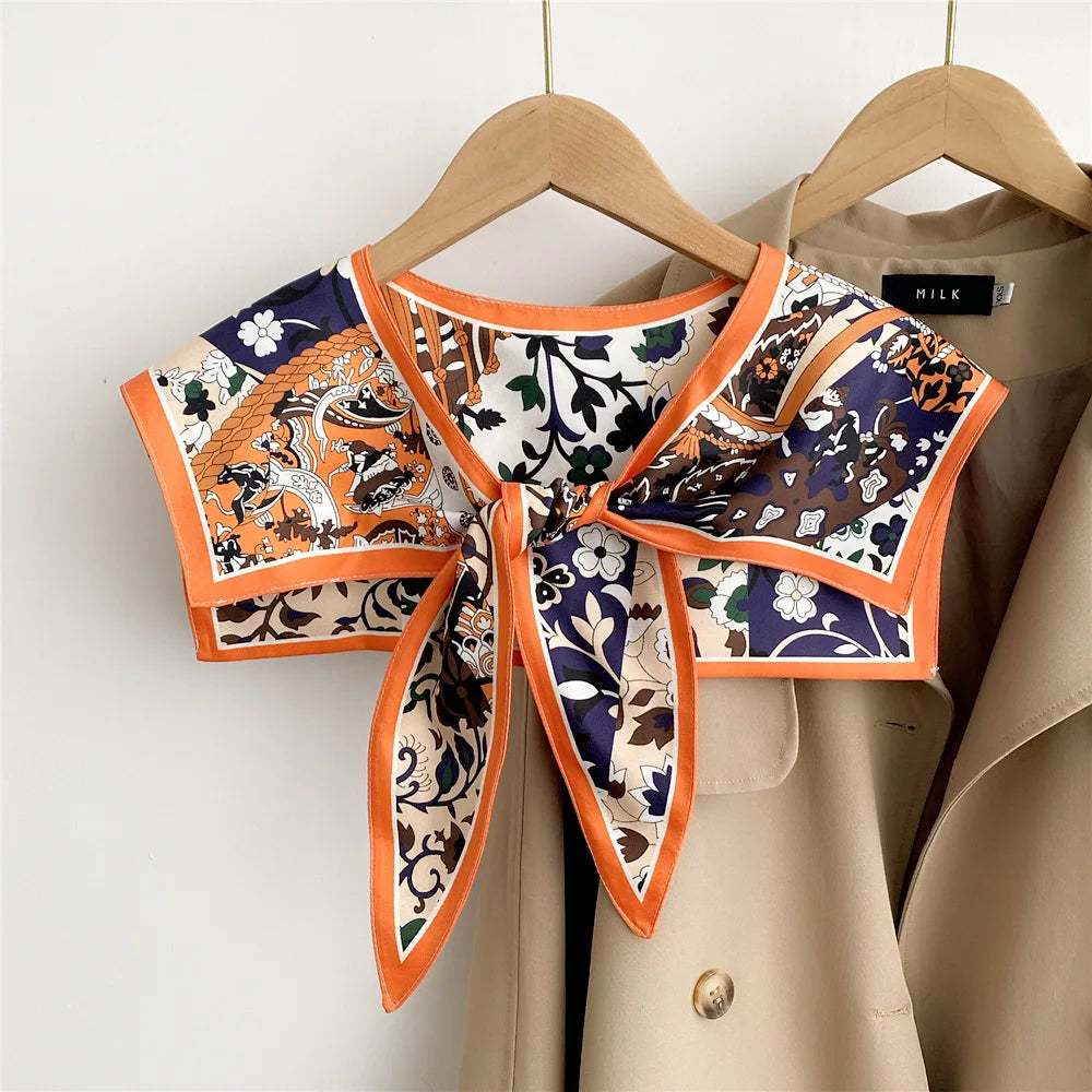 Capes New Style Shoulder Scarf Shawl Women False Collar Air Conditioning Room Shawl Decoration With Knotted Scarf Cloak