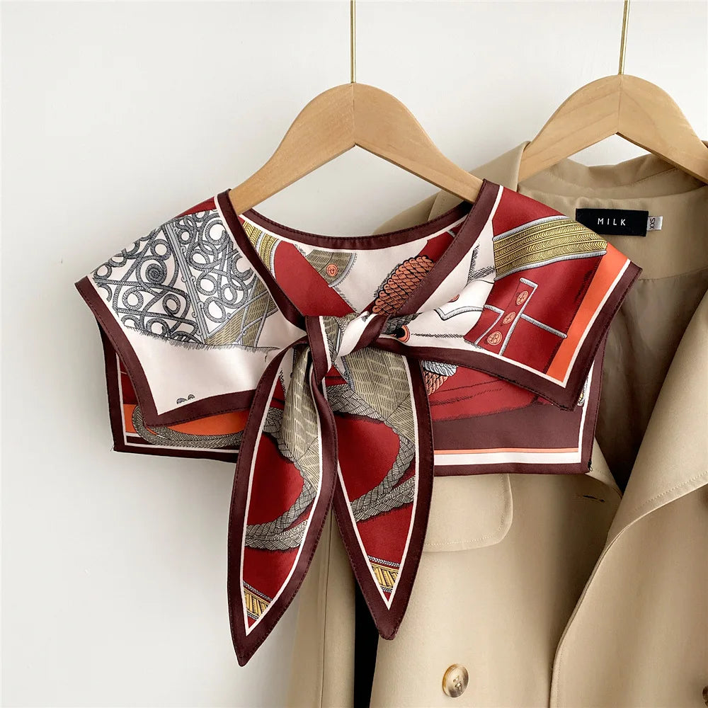 Capes New Style Shoulder Scarf Shawl Women False Collar Air Conditioning Room Shawl Decoration With Knotted Scarf Cloak