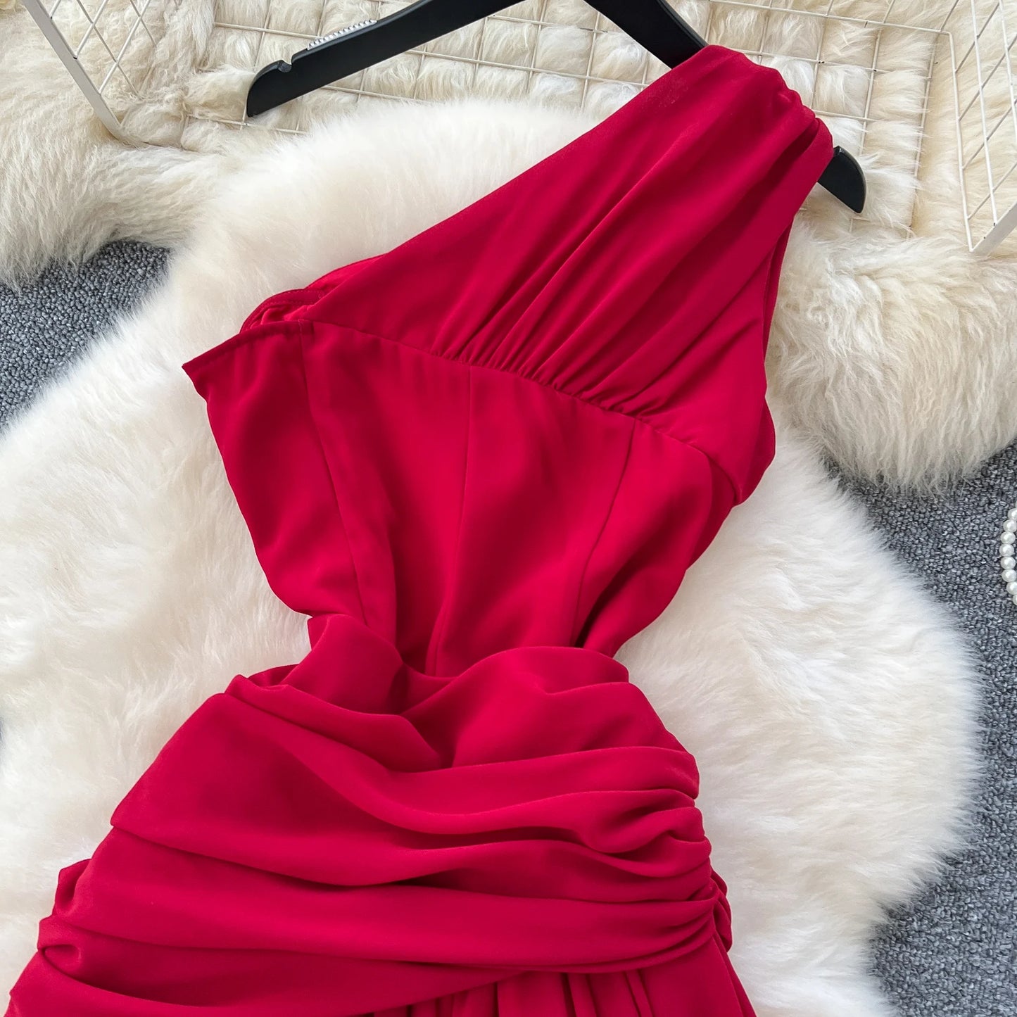 Elegant Sleeveless Vintage Diagonal Collar Sexy Off Shoulder Chic Three-dimensional Floral Slim Evening High Street Long Dresses