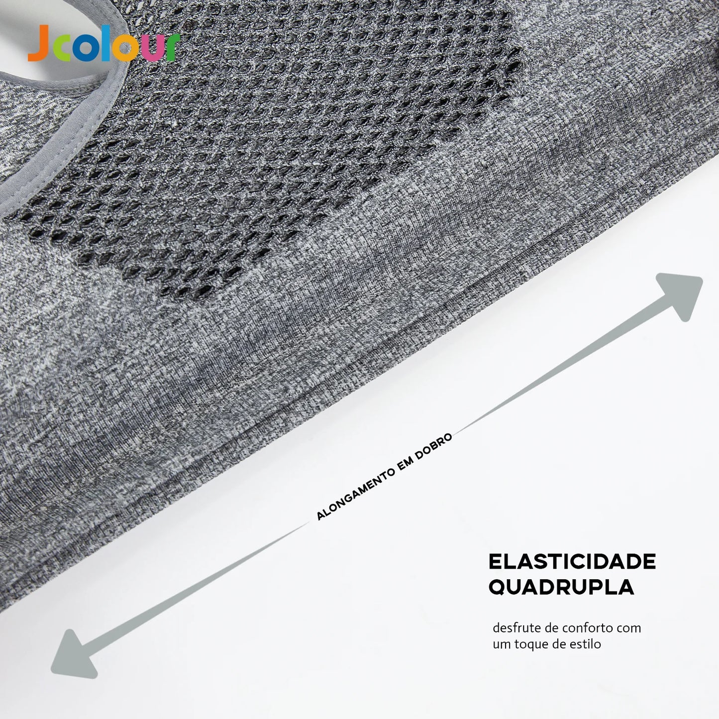 Frete grátis Jcolour Conjunto de Top e Shorts Esportivo Feminino, Respirável e de Secagem Rápida para Yoga e Corrida